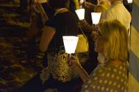 Procession aux flambeaux pour les fêtes de l&#039;Assomption au Puy