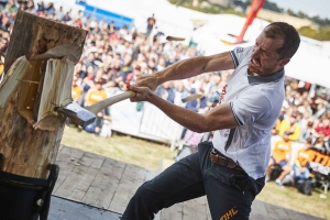 Guillaume Maure. Crédit Stihl Timbersports