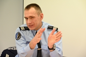 Le colonel Maxime Viornery, commandant le groupement de gendarmerie de la Haute-Loire
