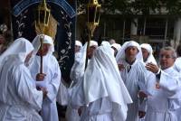 La confrérie de Saugues qui se distingue par une procession le Jeudi saint et non le Vendredi saint. Photo Lucien Soyere