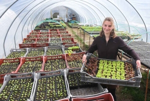 Tence : Séverine Chêne vit sa première saison d&#039;horticultrice au milieu du confinement (vidéo)