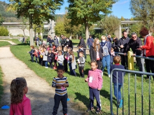 Aurec-sur-Loire : le cross des écoliers de Notre-Dame de la Faye sous le soleil