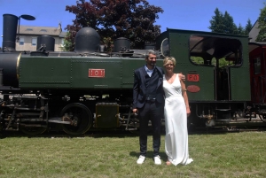 Le Chambon-sur-Lignon : les mariés sont arrivés par le train à vapeur