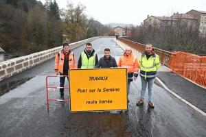 Le pont de La Séauve-sur-Semène est ouvert