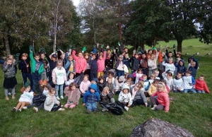 Saint-Romain-Lachalm : opération « nettoyons la nature » à l&#039;école Saint-Joseph