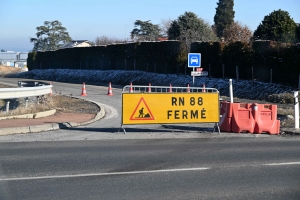 Les deux nouvelles voies de la RN88 utilisées entre Yssingeaux et Bessamorel