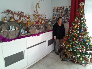 Retournac : des décorations de Noël généreuses chez Michelle Vacher