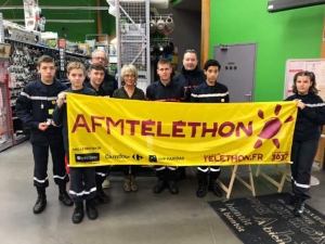 Monistrol-sur-Loire : les jeunes sapeurs-pompiers s&#039;investissent pour le Téléthon