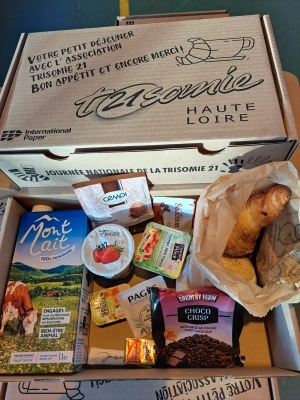 5000 petits-déjeuners livrés en Haute-Loire au profit de l&#039;association Trisomie 21