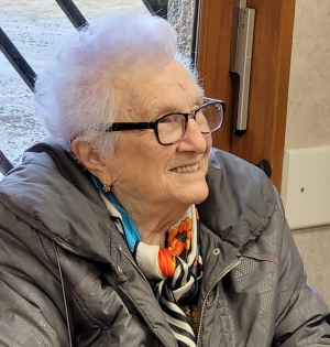 Paulette Fouvet de retour à Montregard pour fêter ses 100 ans