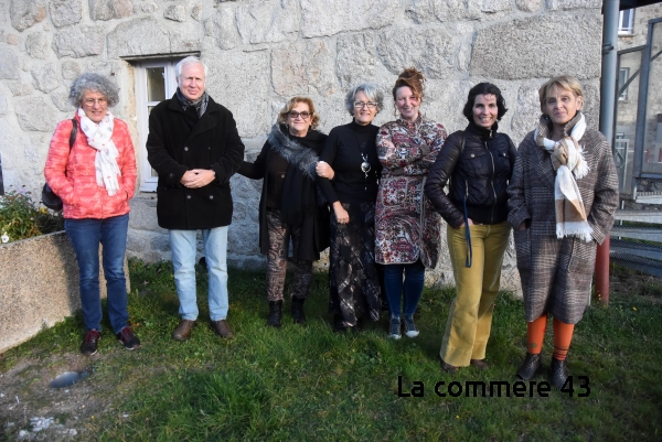 Avec Geneviève Gouit, Hélène Lionnet, Marie-Jo Digonnet, Evelyne Jacquet, un représentant de l&#039;Ama-Théâtre, deux comédiennes de la Cie Anda Jaleo||