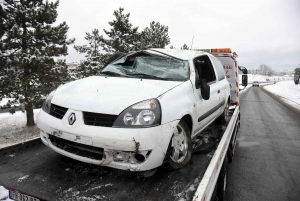 Plusieurs accidents sur les routes enneigées en Haute-Loire
