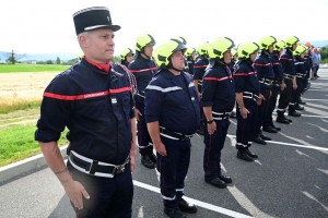 Monistrol-sur-Loire : le nouveau chef des pompiers officiellement installé