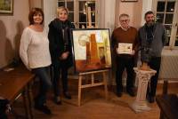 Bas-en-Basset : Janpol Portalis offre une peinture et une sculpture à la commune