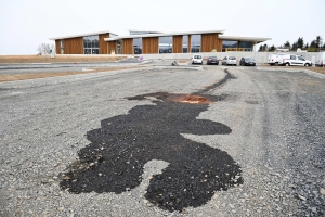 Yssingeaux : un camion perd 100 litres de gazole sur le parking de la future piscine