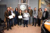 Saint-Agrève : quatre diplômes remis à trois producteurs par Fromaniac