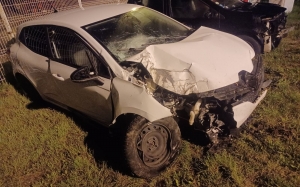 Une voiture accidentée sans occupant à Saint-Just-Malmont