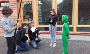 Saint-Maurice-de-Lignon : les écoliers jouent les comédiens devant les caméras