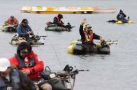 Barrage de Lavalette : 54 pêcheurs aux carnassiers sur des fauteuils flottants