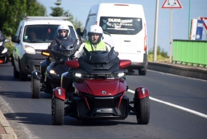 Les passionnés de Spyder, une moto à trois roues, en balade en Haute-Loire et Ardèche