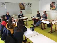 Sainte-Sigolène : la consule d&#039;Allemagne à Lyon en visite au collège