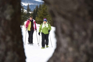 Les Estables : pas encore de ski mais suffisamment de neige pour faire des raquettes