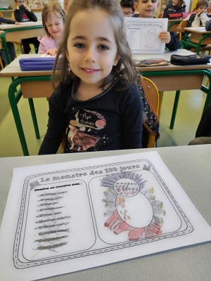 Monistrol-sur-Loire : les CP du &quot;Château&quot; marquent le 100e jour d&#039;école