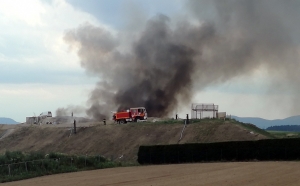 Monistrol-sur-Loire : un feu se déclare sur les déchets au centre d&#039;enfouissement de Perpezoux
