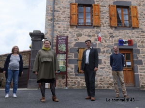 Juliette Tilliard-Blondel et Christophe Bédrossian à la rencontre des électeurs sur le canton de Brioude