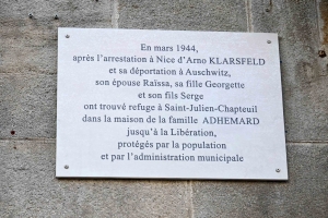 Serge Klarsfeld et sa soeur Georgette à jamais liés à Saint-Julien-Chapteuil