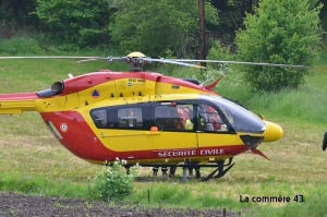 Un motard héliporté près de Langeac après une violente chute