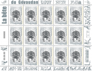 La Poste dévoile le premier timbre à l’effigie de la Bête du Gévaudan