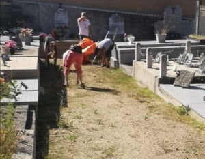 Malvalette : une nouvelle opération de nettoyage au cimetière avec J&#039;aime mes anges