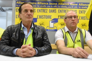 Francis Lalanne au côté de son ami altiligérien Sébastien Béraud en 2019 à Retournac.