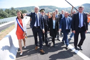 Nommée Première ministre, Elisabeth Borne était venue au Puy-en-Velay avant l&#039;ouverture du contournement