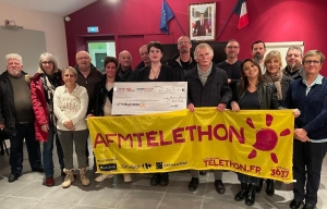 Saint-Ferréol-d&#039;Auroure : 2500 euros récoltés pour le Téléthon