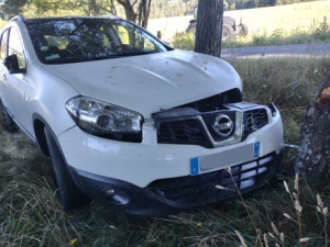 Le Mas-de-Tence : une voiture accidentée depuis dimanche matin