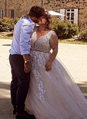 Tiffany et Damien se sont mariés samedi à Beauzac