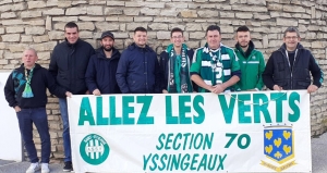 Yssingeaux : les supporters associés de l&#039;ASSE en déplacement à Auxerre