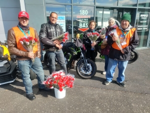 25 000 roses vendues par les motards ce week-end en Haute-Loire
