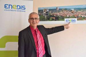 Denis Cadon est le directeur territorial d&#039;Enedis, ex-ErDF.||