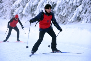 Aux Estables, collégiens et lycéens sur la neige pour les titres UNSS de ski de fond