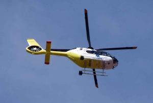 Saint-Vincent : un motard héliporté après avoir percuté un pylône
