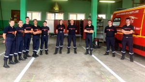 Sept nouvelles recrues pour les Jeunes Sapeurs-Pompiers de Tence
