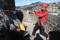 Exercice périlleux et relevé pour les pompiers sur le rocher Saint-Michel