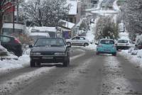 La neige rend la circulation difficile en Haute-Loire