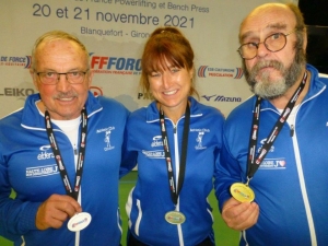 Force athlétique : 4 médailles aux championnats de France pour l&#039;Athletic Club Coubon