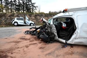 Choc frontal à Monistrol-sur-Loire : une conductrice héliportée à Lyon