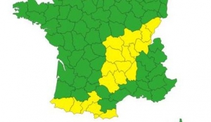 Orages : la Haute-Loire et une bonne partie d&#039;Auvergne-Rhône-Alpes en vigilance jaune
