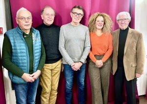 De gauche à droite, Hervé Janvier, Jean-Louis Plantin, Patrick Bertrand, Laure Pigeon Jean-Pierre Guerrero Crédit DR